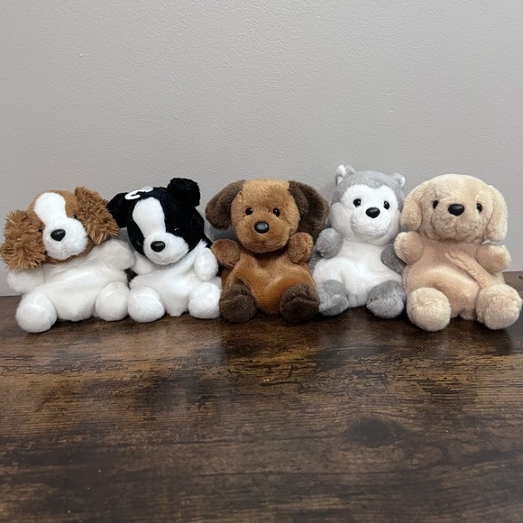 Aurora Other - Aurora Palm Pals Lot Of 5 Dogs 5" Bean Plush